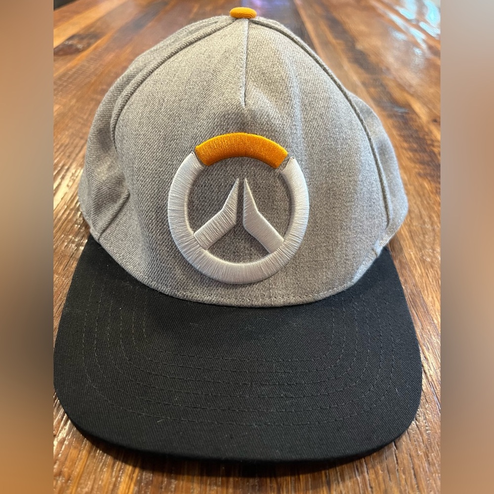 Authentic OVERWATCH Stealth Embroidered Logo Snapback Hat